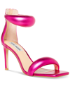 Steve Madden Women's Partay Ankle-strap Stiletto Dress Sandals In Pink Metallic