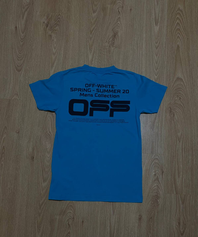 Pre-owned Off-white Ss20 T Shirt In Blue