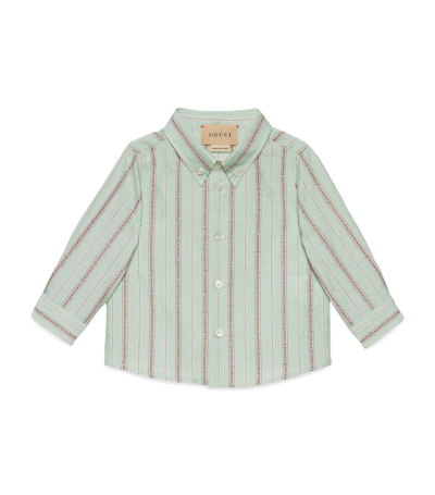 Gucci Kids Cotton Striped Shirt (0-36 Months)