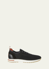 Loro Piana Flexy Knit Slip-on Trainer Sneakers In 8000 Black