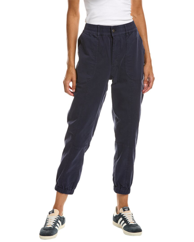 Michael Stars Sunny Mid-rise Tapered Pant In Blue