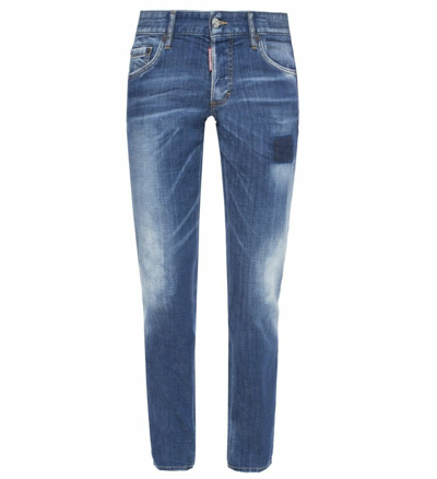 Pre-owned Dsquared2 Blau Waschung Slim Jeans