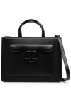 VALENTINO GARAVANI V-LOGO LEATHER BRIEFCASE