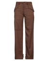 Etro Woman Pants Brown Size 6 Virgin Wool, Elastane