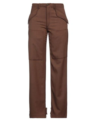 Etro Woman Pants Brown Size 2 Virgin Wool, Elastane