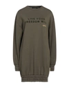4giveness Woman Sweatshirt Military Green Size M Cotton