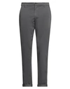 Dondup Man Pants Lead Size 31 Cotton, Polyester, Polyamide, Elastane In Grey