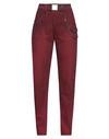 High Woman Pants Brick Red Size 6 Cotton, Cashmere, Elastane