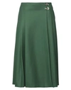 Alberta Ferretti Woman Maxi Skirt Military Green Size 10 Virgin Wool, Polyamide
