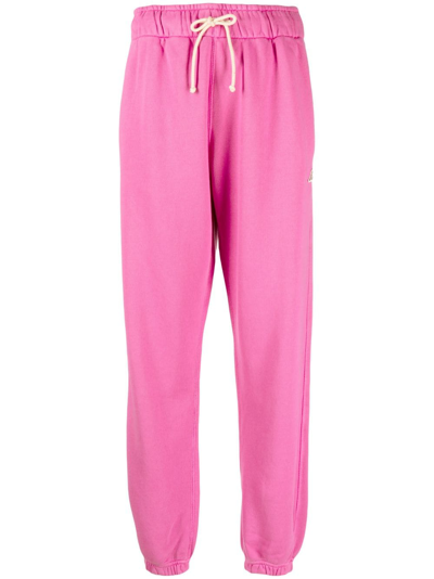 Autry Embroidered-logo Cotton Track Pants In Fuchsia