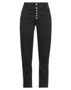 Kartika Woman Jeans Black Size 2 Cotton, Elastane