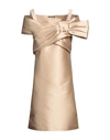 Alberta Ferretti Woman Mini Dress Beige Size 6 Polyester, Silk