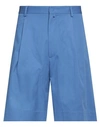 Maison Flaneur Maison Flâneur Man Shorts & Bermuda Shorts Blue Size 32 Cotton