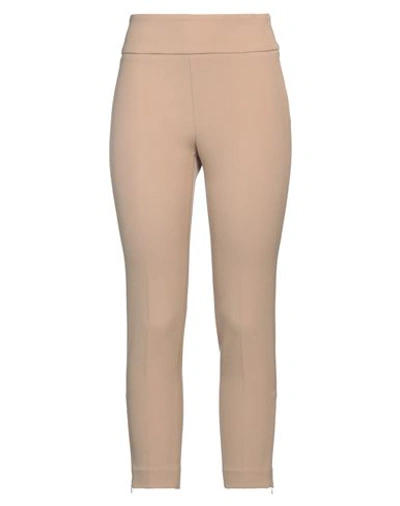 Peserico Woman Pants Beige Size 8 Polyester, Viscose, Cotton, Elastane In Beige