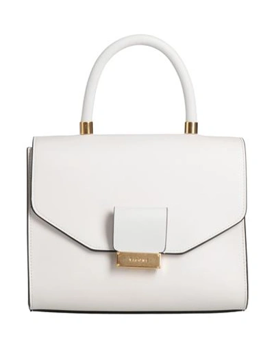 Visone Woman Handbag White Size - Soft Leather In White