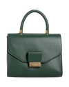 Visone Woman Handbag Dark Green Size - Soft Leather