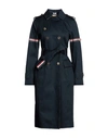 Thom Browne Woman Overcoat Navy Blue Size 2 Cotton