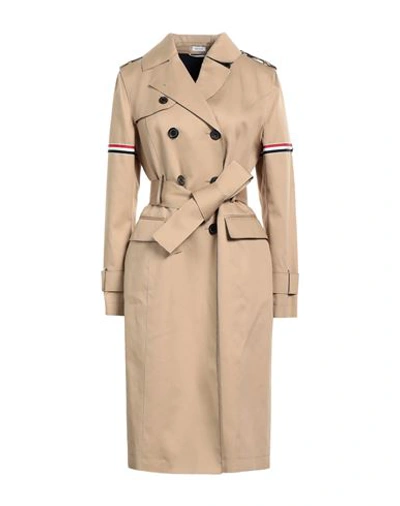 Thom Browne Woman Overcoat Sand Size 6 Cotton In Beige