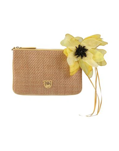 Pinko Woman Handbag Yellow Size - Bovine Leather