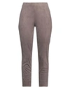 Seductive Woman Pants Taupe Size 10 Polyester, Elastane In Grey