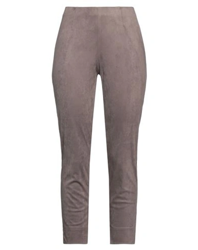 Seductive Woman Pants Taupe Size 10 Polyester, Elastane In Grey