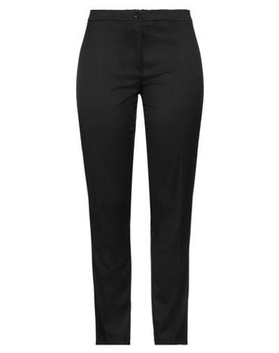 Mirella Matteini Woman Pants Black Size 12 Polyester, Viscose, Elastane