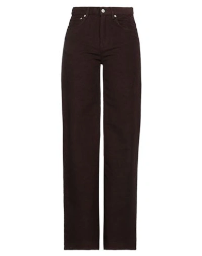 Mauro Grifoni Woman Pants Dark Brown Size 27 Cotton