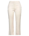 Emma & Gaia Woman Pants Beige Size 6 Cotton, Elastane