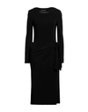 Alberta Ferretti Woman Midi Dress Black Size 4 Viscose