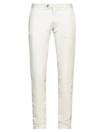 L.b.m 1911 L. B.m. 1911 Man Pants Cream Size 34 Cotton, Elastane In White