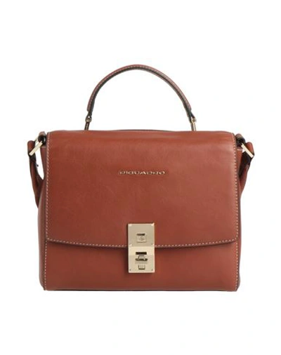 Piquadro Woman Handbag Tan Size - Soft Leather In Brown