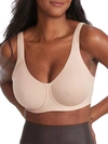 Body Up Medium Impact Spacer Underwire Sports Bra In Tan