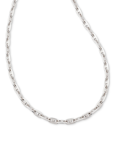 Kendra Scott Chain Link Collar Necklace, 16" + 3" Extender In Silver