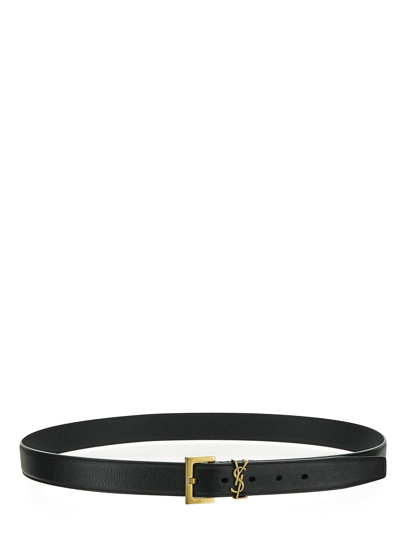 Saint Laurent Ysl Belt In Nero