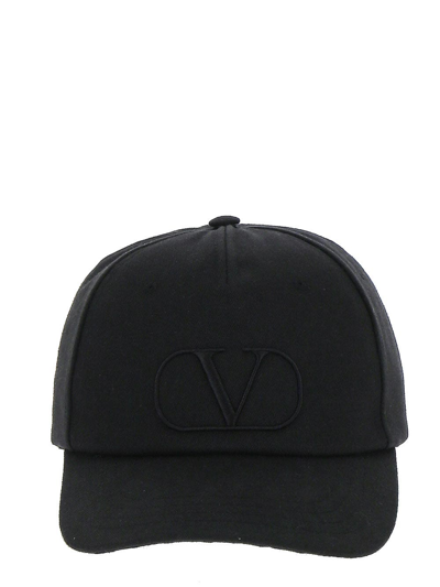 VALENTINO GARAVANI V LOGO BASEBALL CAP,3Y2HDA10BDL0NO