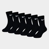 NIKE NIKE LITTLE KIDS' DRI-FIT CREW SOCKS (6-PACK) SIZE 5-7 COTTON/NYLON/POLYESTER