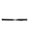 Ferragamo Gancini Reversible Belt In Black