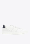Ferragamo White Low Top Signature Sneakers In White