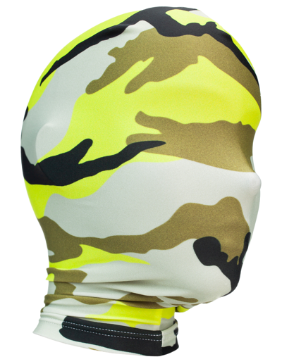 Vetements Neon Camo Mask In Green