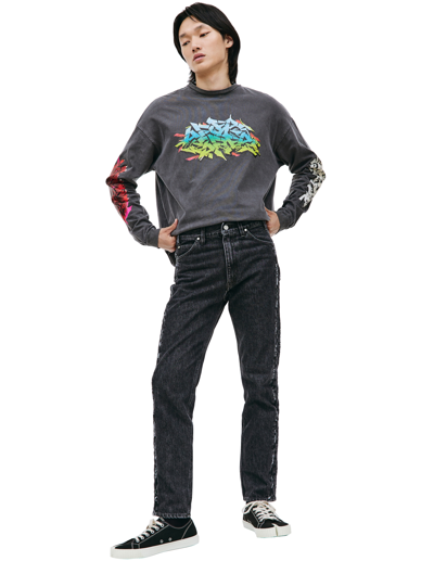 Children Of The Discordance Black Straight Leg Jeans