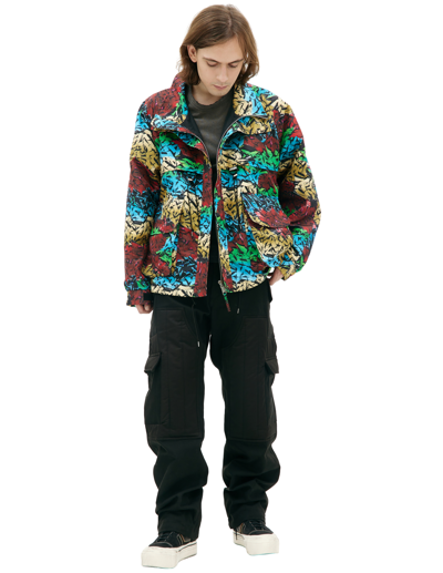 Children Of The Discordance Jacket With Graffiti Print In Multicolor