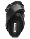 Jil Sander Black Sandals With Criss Cros Bands In Black