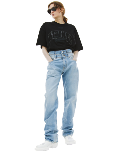 Vtmnts Double Waist Jeans In Blue