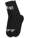Vtmnts Black Barcode Socks In Black