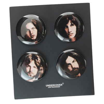 Undercover Set Of Badges Photos Of Pink Floyd Members In Black