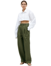 UNDERCOVER PLEATED WIDE-LED TROUSERS