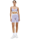 Sporty And Rich 80s Runner Biker Shorts In Light Purple