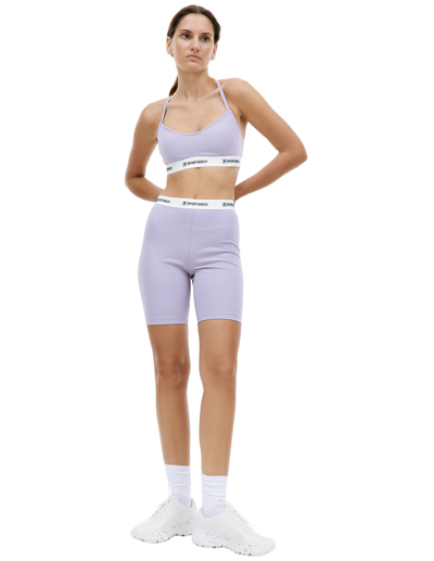 Sporty And Rich Purple Runner Sport Bra In Light Purple