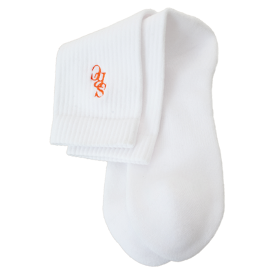 Sporty And Rich Logo Embroidered Socks In White