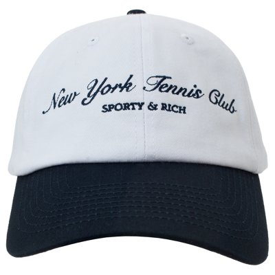 Sporty And Rich 'ny Tennis Club' Embroidered Cap In White